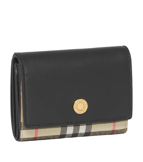 burberry womens blue wallet|Burberry vintage check wallet.